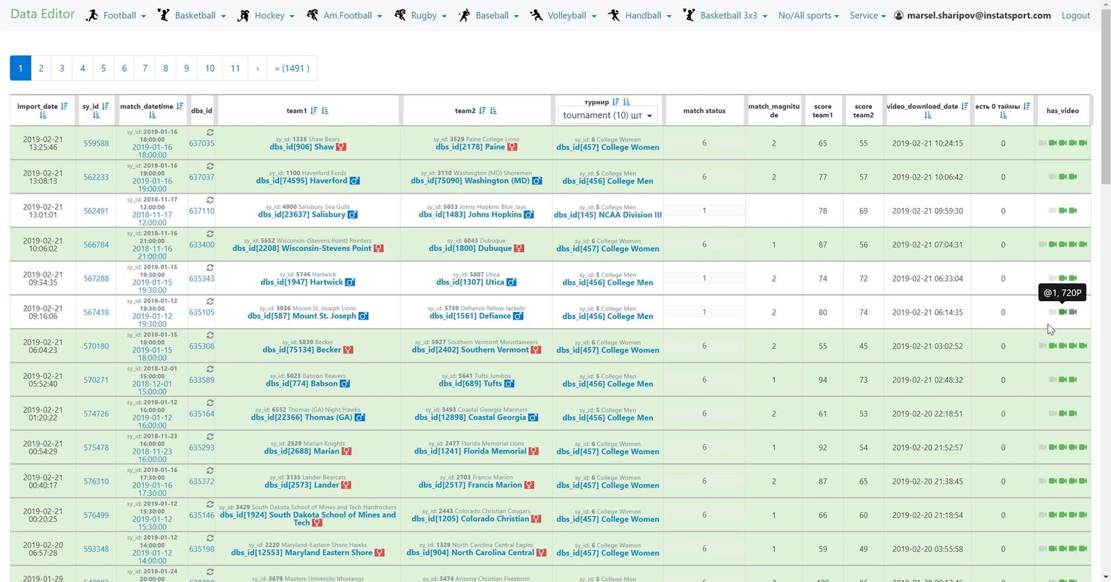 Data grabbers tool screenshot